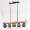 Koyoto Suspension, Boule lumineuse, Suspension Écru, Noir, 5 lumières