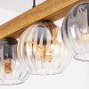 Koyoto Suspension, Boule lumineuse, Suspension Écru, Noir, 5 lumières