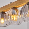 Koyoto Suspension, Boule lumineuse, Suspension Écru, Noir, 5 lumières