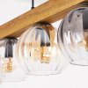 Koyoto Suspension, Boule lumineuse, Suspension Écru, Noir, 5 lumières