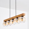 Koyoto Suspension, Boule lumineuse, Suspension Écru, Noir, 5 lumières