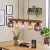 Koyoto Suspension, Boule lumineuse, Suspension Écru, Noir, 5 lumières