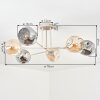 Ripoll Plafonnier, Boule lumineuse Sable, 6 lumières