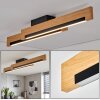 Inzino Plafonnier LED Écru, Noir, 1 lumière