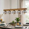 Koyoto Suspension, Boule lumineuse, Suspension Écru, Noir, 5 lumières