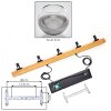 Koyoto Suspension, Boule lumineuse, Suspension Écru, Noir, 5 lumières