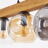 Ripoll Suspension, Boule lumineuse, Suspension Écru, Noir, 5 lumières