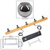 Ripoll Suspension, Boule lumineuse, Suspension Écru, Noir, 5 lumières
