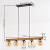 Ripoll Suspension, Boule lumineuse, Suspension Écru, Noir, 5 lumières