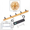 Ripoll Suspension, Boule lumineuse, Suspension Écru, Noir, 5 lumières