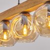 Ripoll Suspension, Boule lumineuse, Suspension Écru, Noir, 5 lumières