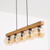 Ripoll Suspension, Boule lumineuse, Suspension Écru, Noir, 5 lumières