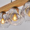 Ripoll Suspension, Boule lumineuse, Suspension Écru, Noir, 5 lumières