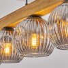 Ripoll Suspension, Boule lumineuse, Suspension Écru, Noir, 5 lumières