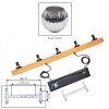 Ripoll Suspension, Boule lumineuse, Suspension Écru, Noir, 5 lumières