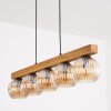 Ripoll Suspension, Boule lumineuse, Suspension Écru, Noir, 5 lumières