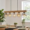 Ripoll Suspension, Boule lumineuse, Suspension Écru, Noir, 5 lumières