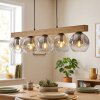 Ripoll Suspension, Boule lumineuse, Suspension Écru, Noir, 5 lumières