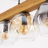Ripoll Suspension, Boule lumineuse, Suspension Écru, Noir, 5 lumières