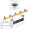 Ripoll Suspension, Boule lumineuse, Suspension Écru, Noir, 5 lumières