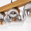 Ripoll Suspension, Boule lumineuse, Suspension Écru, Noir, 5 lumières