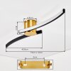 Kirel Plafonnier LED Laiton, 1 lumière