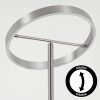 Melak Lampadaire, Liseuse LED Nickel mat, 2 lumières