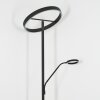 Melak Lampadaire, Liseuse LED Noir, 2 lumières