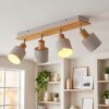 Olaris Plafonnier, Spot de plafond Chrome, Gris, Écru, 4 lumières