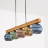 Koyoto Suspension, Boule lumineuse, Suspension Écru, Noir, 5 lumières