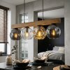 Ripoll Suspension, Boule lumineuse, Suspension Écru, Noir, 4 lumières