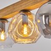 Ripoll Suspension, Boule lumineuse, Suspension Écru, Noir, 4 lumières