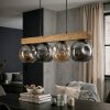 Ripoll Suspension, Boule lumineuse, Suspension Écru, Noir, 4 lumières