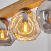 Ripoll Suspension, Boule lumineuse, Suspension Écru, Noir, 4 lumières