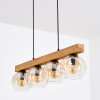 Ripoll Suspension, Boule lumineuse, Suspension Écru, Noir, 4 lumières
