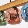 Ripoll Suspension, Boule lumineuse, Suspension Écru, Noir, 4 lumières