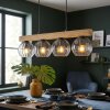 Koyoto Suspension, Boule lumineuse, Suspension Écru, Noir, 4 lumières