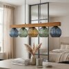 Koyoto Suspension, Boule lumineuse, Suspension Écru, Noir, 5 lumières