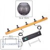 Koyoto Suspension, Boule lumineuse, Suspension Écru, Noir, 5 lumières