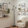 Javel Lampadaire Noir, 5 lumières