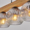 Ripoll Suspension, Boule lumineuse, Suspension Écru, Noir, 5 lumières