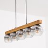 Ripoll Suspension, Boule lumineuse, Suspension Écru, Noir, 5 lumières