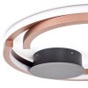 Miral Plafonnier LED Bronze, 1 lumière, Télécommandes