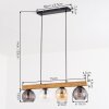 Koyoto Suspension, Boule lumineuse, Suspension Écru, Noir, 4 lumières