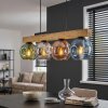 Ripoll Suspension, Boule lumineuse, Suspension Écru, Noir, 4 lumières