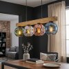 Ripoll Suspension, Boule lumineuse, Suspension Écru, Noir, 4 lumières