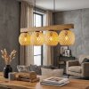 Basto Suspension, Boule lumineuse, Suspension Écru, Noir, 4 lumières