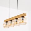 Koyoto Suspension, Boule lumineuse, Suspension Écru, Noir, 4 lumières