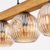 Ripoll Suspension, Boule lumineuse, Suspension Écru, Noir, 4 lumières