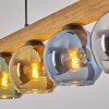 Koyoto Suspension, Boule lumineuse, Suspension Écru, Noir, 4 lumières